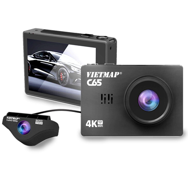 VIETMAP C65 -Camera ghi hình trước sau cao cấp – VietMap
